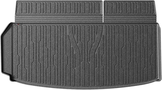TripleAliners Trunk Floor Mat All Weather Liner Compatible with 2024+ GMC Acadia/Chevy Traverse & 2025 Buick EnclaveAccessories Custom Fit Protection Car Liner TPE Rear Trunk Floor Mat