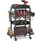 DEWALT Power Tool Organizer - Garage Storage Shelving with Rolling Cart & Open Tool Chest Cabinet Box Organizer with Wheels - Workshop & Gift Ideas for Men, Dad