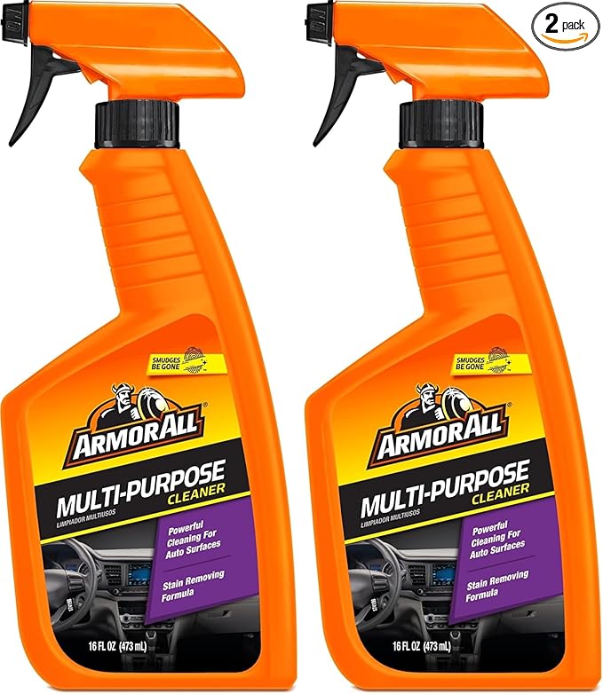 Armor All Multi Purpose Cleaner, Car Cleaner Spray for All Auto Surfaces, 16 Fl Oz (Pack of 2)