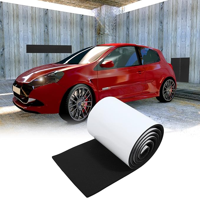 X AUTOHAUX 2000x200x6.5mm Car Garage Wall Guard Door Bumper Protector Anti Collision Waterproof Black