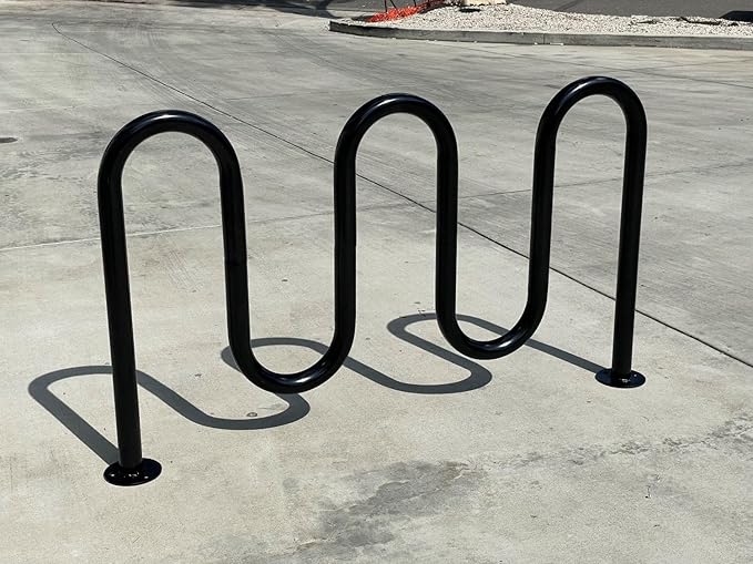 Sandbaggy Commercial Bike Racks - Galvanized Steel - Anti-Theft Design - In Ground, Apartments, Sidewalks, Industrial