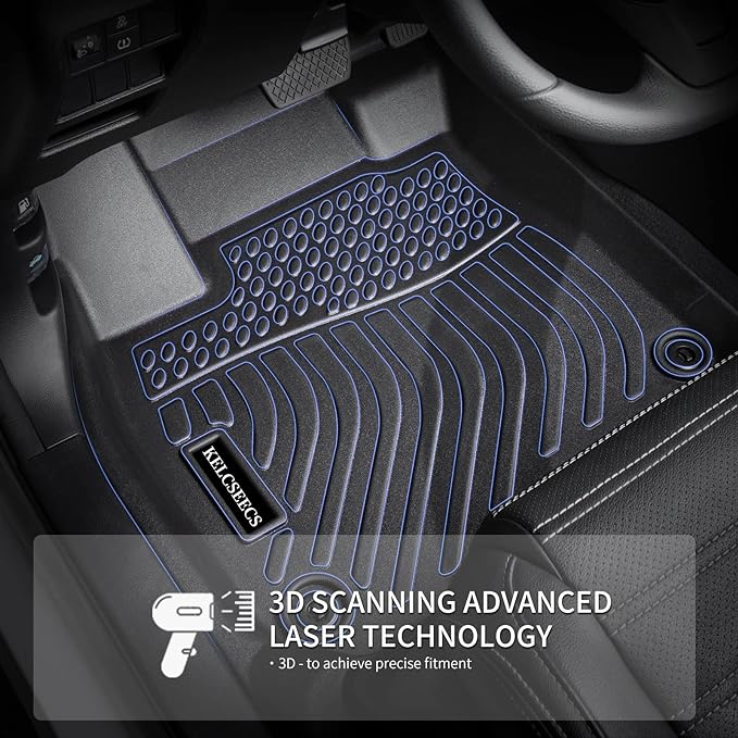 KELCSEECS Floor Mats & Cargo Liner Custom for 2025 2024 2023 BMW X1 Car Mats Automotive Cargo Mat Floor Liners Trunk Mat X1 All Weather Floor Mats Trunk Liner Black