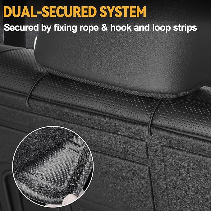 Floor Mats Set for 2024 2025 Toyota Land Cruiser Prado 5 Seats, Full Coverage All Weather Floor Mats Cargo Mat with Backrest Protectors & Door Sill Guards for Land Cruiser Accessories
