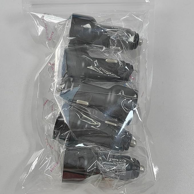 65W USB C Car Charger, 5 Pack 4-Port PD Super Fast Charging Type C Car Charger for Multiple Devices, Cigarette Lighter Adapter, USBC Phone Adapter for iPhone 16/16e/15 Pro Max,Samsung S25,iPad,Pixel