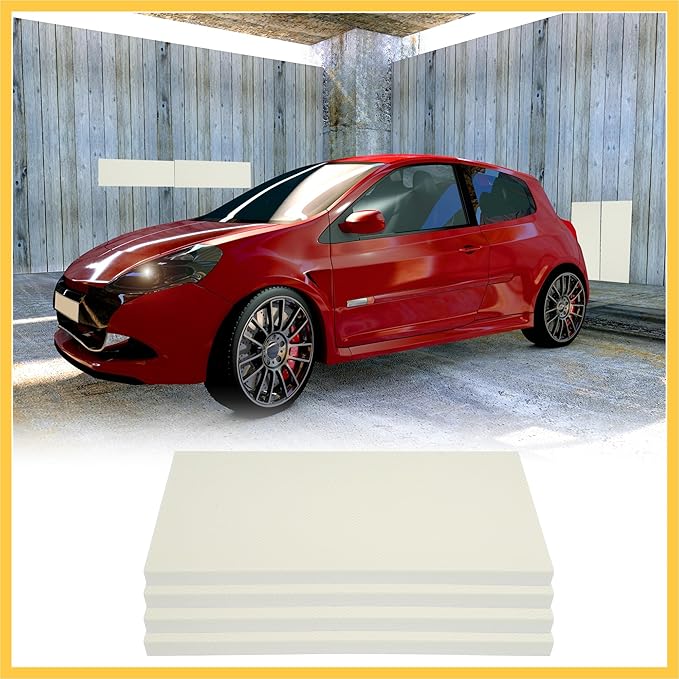 400x200x20mm 4pcs Car Garage Wall Guard Door Bumper Protector Anti Collision Water Resistance White Auto Replacement Parts