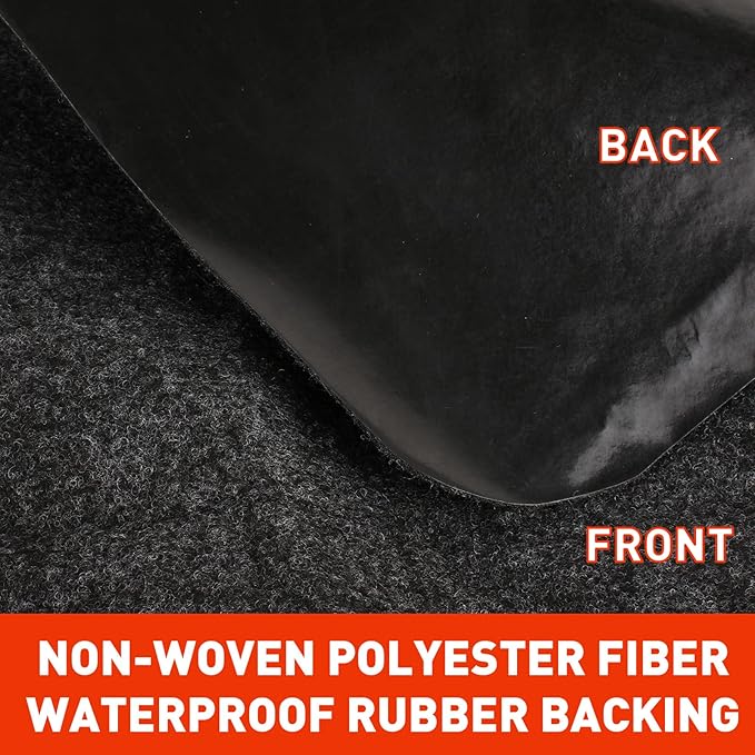Golf Cart Parking Mat 4.9 ft × 9.1 ft Garage Floor Mat Oil Absorbent Waterproof Rubber Backing Layer Floor Protective Pad from Spills, Drips, Splashes and Stains