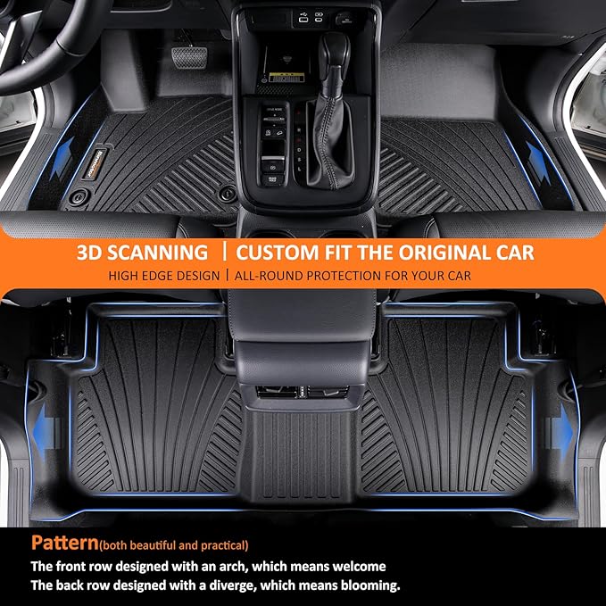 Binmotor-Floor Mats for Nissan Kicks 2025 2026(for for SV &SR & S), All Weather Car Floor Mat TPE Rubber Mats for Nissan Kicks Accessories 2025