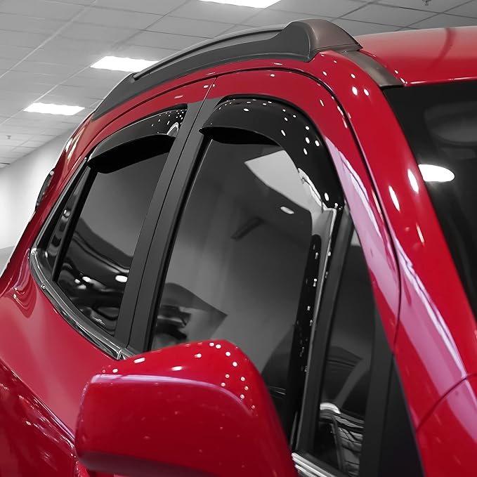 Voron Glass in-Channel Extra Durable Rain Guards for Buick Encore 2013-2022, Window Deflectors, Vent Window Visors, 4 Pieces - 200279