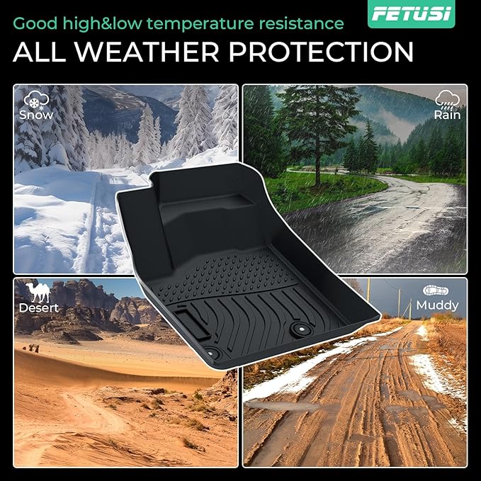 Floor Mats Fit for 2021-2024 2025 Nissan Rogue,Custom Fit TPE All Weather Floor Liner Full Set Rogue Accessories Car Mats Front & Rear 2 Row Mats, Black(NOT Fit Rogue Sport)