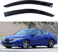 KPY Window Visor Compatible with Honda Accord Coupe 2013-2017, 2PC Rain Guard Side Window Vent Deflectors Tape-On Style, 2013 2014 2015 2016 2017
