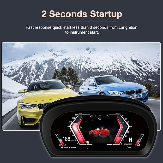 Speedometer Instrument for BMW E90 E91 E92 E93 2005-2012 CCC CIC, 10 inch Linux System Original Car Information Display Digital Cluster Dashboard Screen