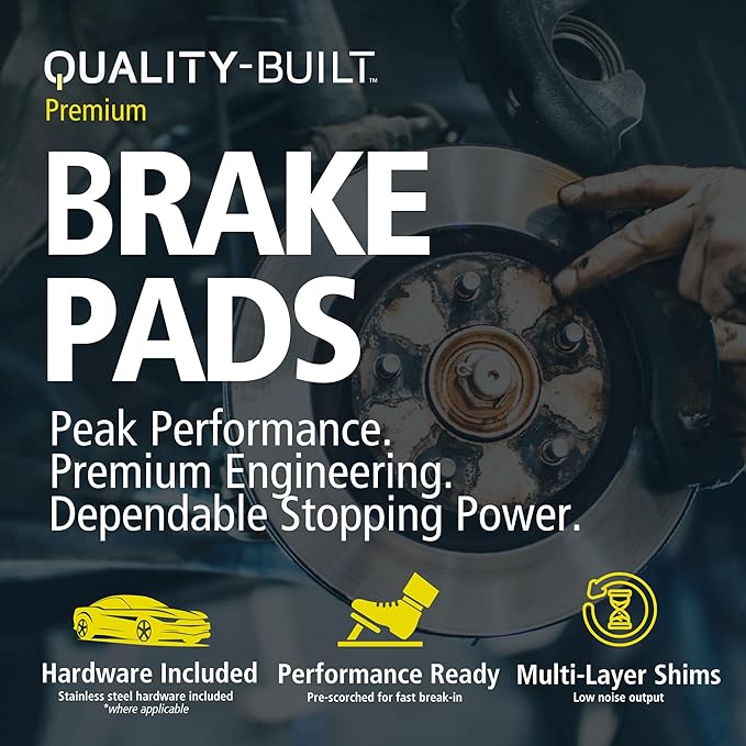 Premium Ceramic Front Brake Pads (1001-1871C) Compatible with 2016-2023 Mercedes-Benz (C43 AMG/C450 AMG/CLS450/E350/E400/E43 AMG/E450/GLC250/GLC300/GLC350e/GLC43 AMG)
