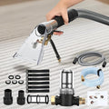 Upgraded Vacuum Cleaner Extractor Kit Compatible with Shop Vac, 50 FT Waterline, Carpet and Upholstery Cleaning Extractor Hose Kit with Hose and Adapter for Home and Car Cleaning, 10 FT Vacuum Hose