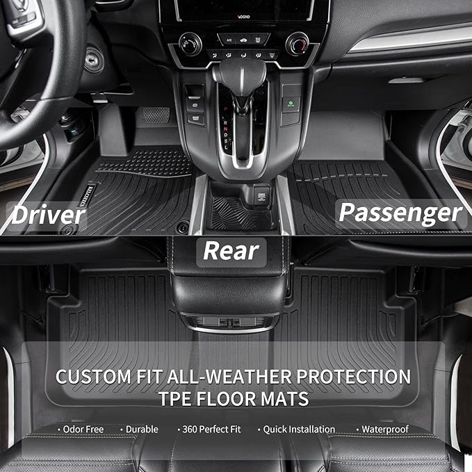 KELCSEECS® Floor Mats & Cargo Liner Custom for Hyundai Elantra & Elantra N 2021-2025,All Weather Protection TPE Floor Liners Front& Rear Row Full Set Elantra Accessories Black