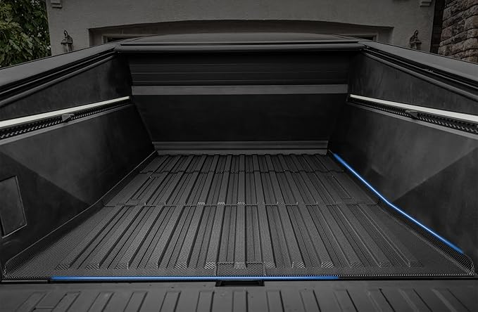 OEDRO Truck Bed Mat Fit for 2023 2024 2025 Tesla Cybertruck, TPE All Weather Protection Heavy Duty Pickup Truck Bed Liner for 2024 Tesla Cybertruck Accessories, Black