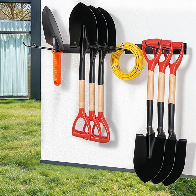 Folding Chair Storage Rack for Chair Organization and Garage Wall Mount Storage, Garden Tool Rack Organizer (2 Pack)