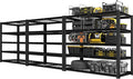 PrimeZone Heavy Duty Storage Shelves - 48" W X 18" D X 72" H Adjustable Garage Wire Shelving Unit, 5 Tier Industrial Metal Shelf Standing Utility Rack for Warehouse, Pantry, Basement, Black, 3 Pack