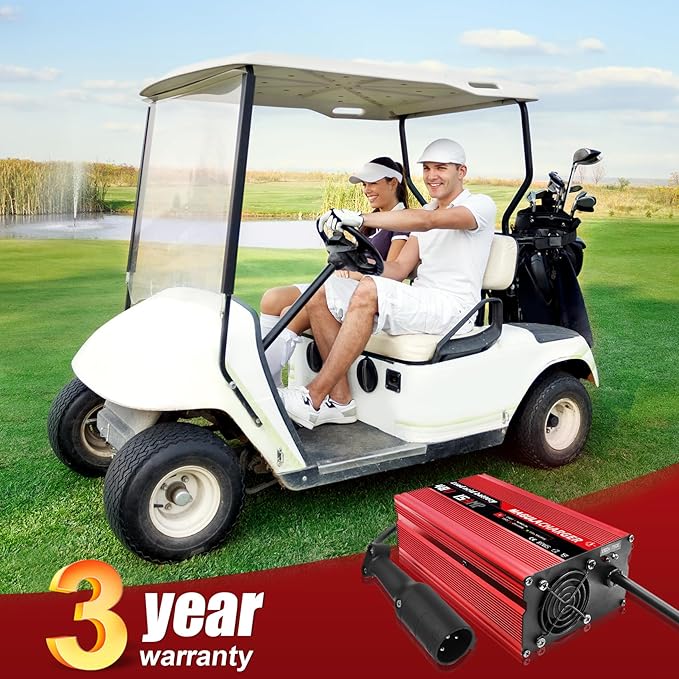 Magula 48 Volt 15 Amp Golf Cart Battery Charger for Club Car DS&Precedent,with Trickle Charge,Only 5 Lbs, 4-6 H Full Charge,Replace Club car Charger 48 Volt