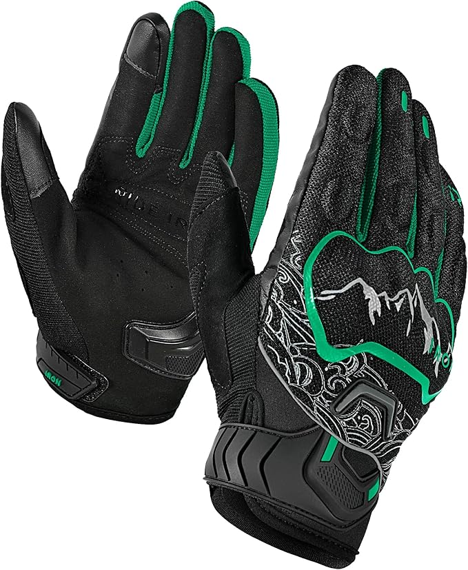 BORLENI Motorcycle Gloves Motorbike Glove for Men Women Full Finger Knuckle Protection Touch Screen Cycling ATV Hiking Riding