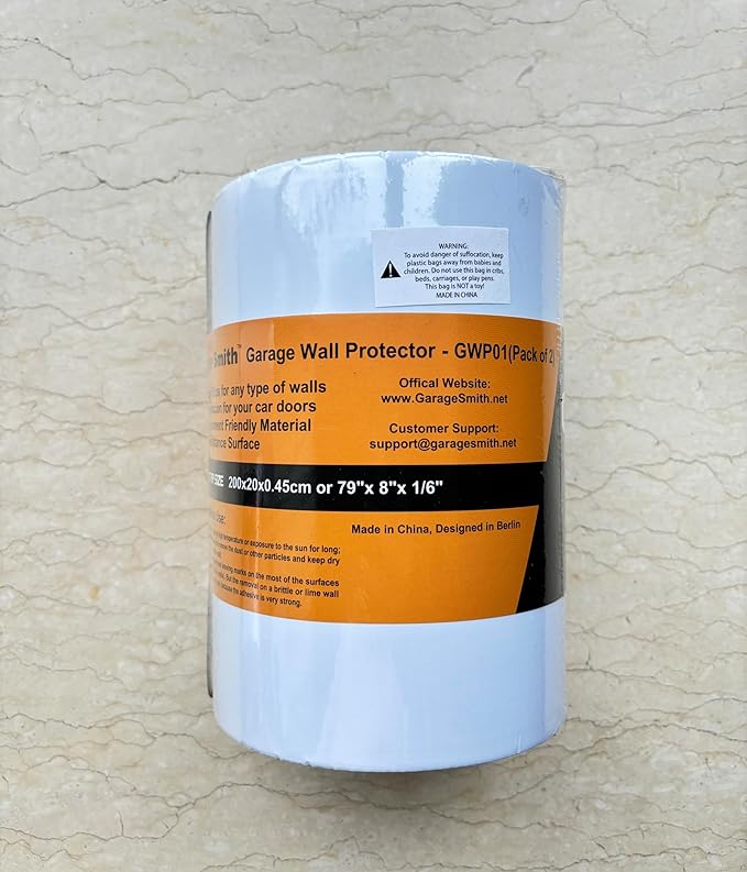 AMPULLA GWP01S Thick Waterproof Garage Wall Protector, Designed in Germany - 2 Pieces in One Roll (1/6" Thickness)