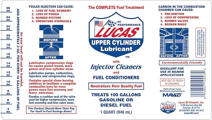 Lucas Oil 10003 Fuel Treatment - 1 Quart