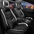 Car Seat Covers for Chrysler Pacifica 2004-2025, Stylish Sport Seat Cover, Premium Nappa Leather Car Seat Cover. Automobile Seat Covers Sets.(Luxury 2 Seats/Black White)