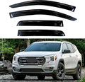 KPY Window Visor Compatible with GMC Terrain 2018-2023, 4PC Rain Guard Side Window Vent Deflectors Tape-On Style, 2018 2019 2020 2021 2022 2023