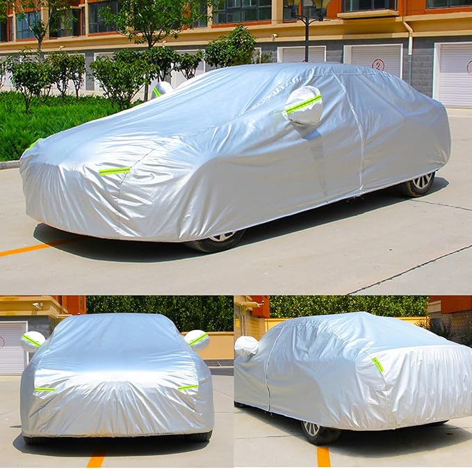 KouKou Oxford Hatchback Car Cover Waterproof All Weather, Fit Toyota Matrix, Honda Fit, VW Golf GTI, Hyundai Veloster, Ford Focus, Mini Cooper, Countryman etc. (178 x 72 x 59 inch)