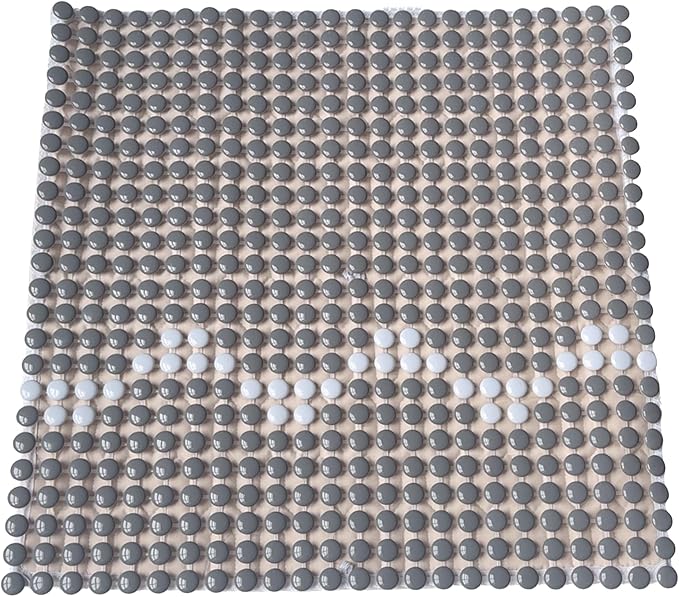 HOMREST Cooling Car Seat Cushion Back Pain Relief Ceramic Beaded Seat Cover Comfy Extreme Summer Massage Seat Pad for Car, Trucks,Executive Office Chairs(Grey)