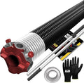 Garage Door Torsion Spring 218x2x26 Torsion Springs for Left Side of Garage Door with 1" Steel Bearing, Gloves, and Winding Bars Precision E-Coating 5-Year Warranty Minimum 30,000 Cycles (Red Cone)