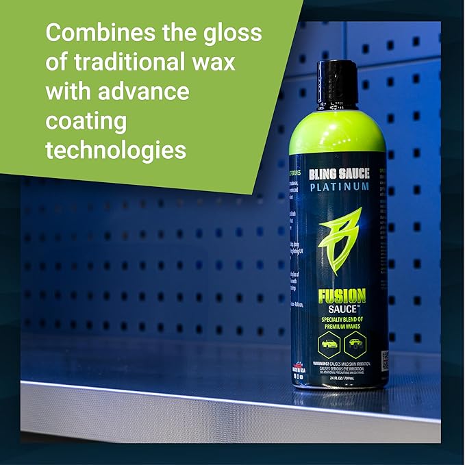 Platinum Fusion Sauce, Graphene & Ceramic Car Wax Blend for Maximum Gloss & Shine, 24oz.