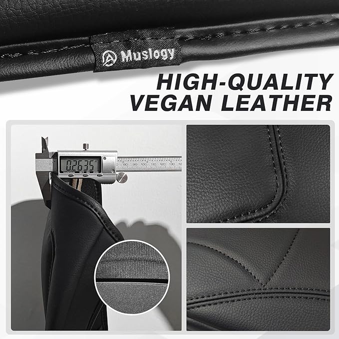 Muslogy Center Console Armrest Cover Compatible with Toyota RAV4 2019-2025 Comfort Armrest Pad Arm Rest Cushion Vegan Leather Protector Regular Thick