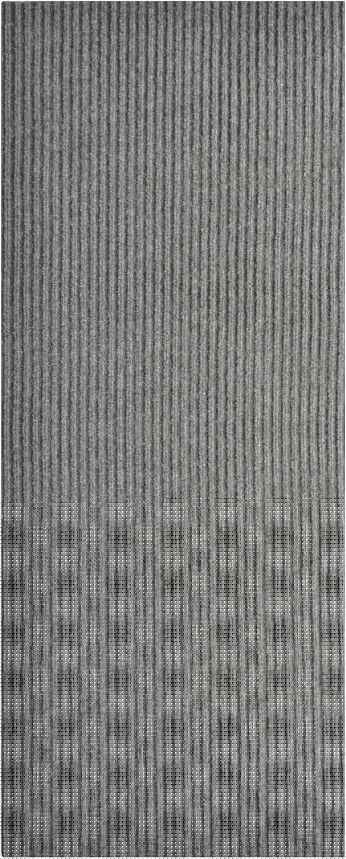 iCustomRug Spartan Weather Warrior Duty Indoor/Outdoor Utility Ribbed in 3ft,4ft,6ft Widths 70 Custom Sizes with Natural Non-Slip Rubber Backing 4'X26' in Grey