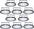 Viugreum 10 Pack 200W UFO LED High Bay Light, 20000LM 6500K Daylight White LED Warehouse Lighting, IP65 Waterproof Commercial Bay Lighting for Garage Barn Workshop