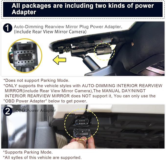 Front 4K & Rear 1080P Dash Cam Custom fit for GMC Yukon, Yukon XL 2015 2016 2017 2018 2019 2020(Model C), Model C & Model D Have Same Models Years but Vehicle Sensor Cover are Different