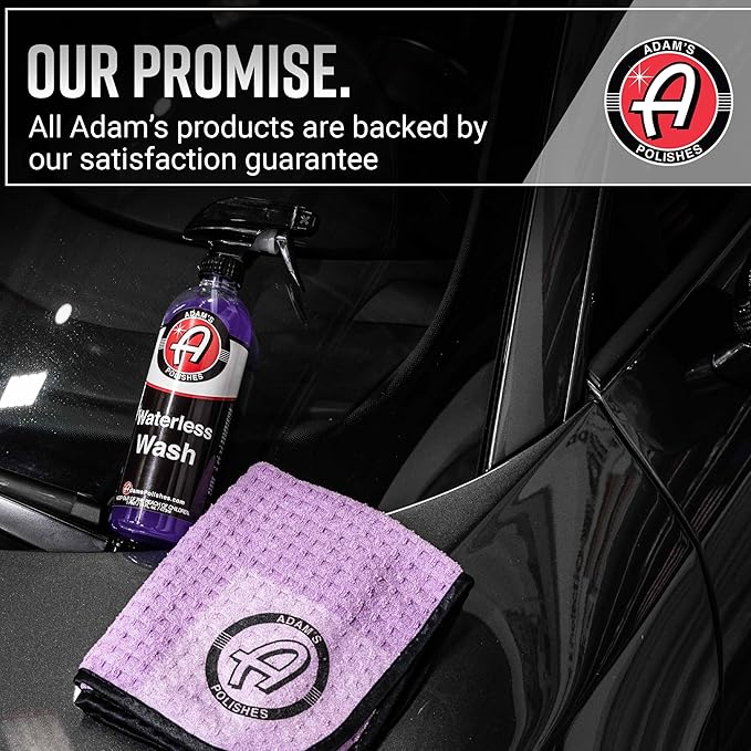 Adam's Polishes Waterless Wash - Car Cleaning Spray for Detailing | Safe Ultra Slick Lubricating Formula for Car, Boat, Motorcycle, RV | No Garden Hose, Wash Soap, or Foam Cannon Needed - Pack of 2