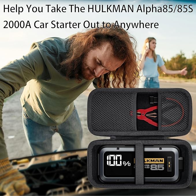Aenllosi for HULKMAN Alpha85/Alpha85S/Alpha Pro Jump Starter Hard Carrying Case (Case Only)