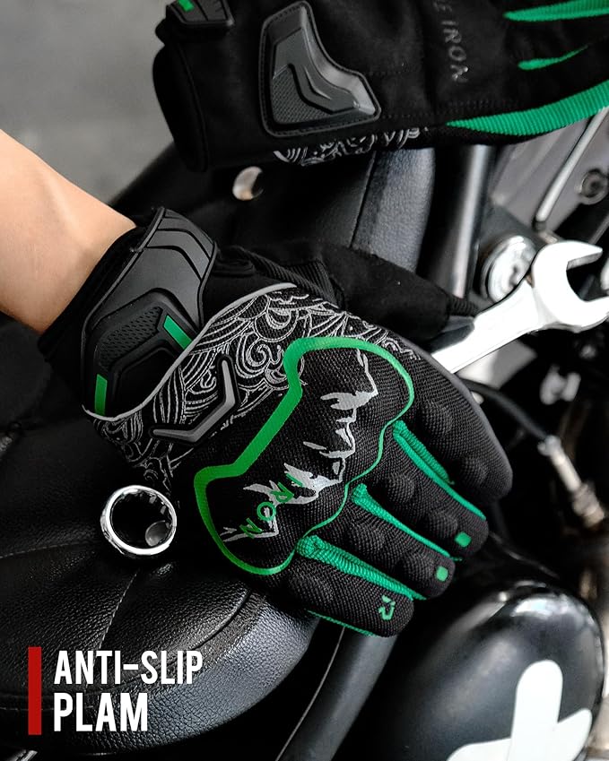 BORLENI Motorcycle Gloves Motorbike Glove for Men Women Full Finger Knuckle Protection Touch Screen Cycling ATV Hiking Riding
