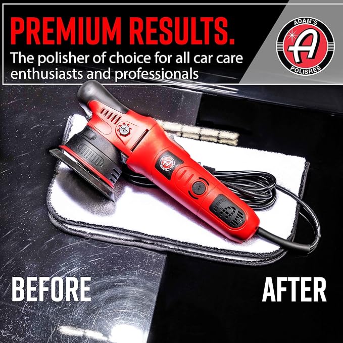 Adam's 9mm Dual Action Car Polisher - Buffer Car Scratch Remover for Car Detailing