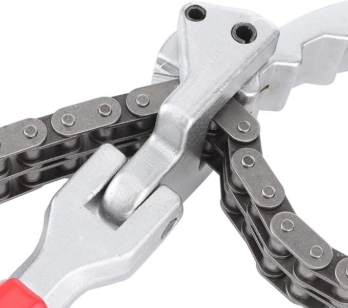 Oil Filter Wrench,Acouto Chain Wrench Spanner 13.8in Long Handle Adjustable Oil Filter Spanner,Auto Car Repairing Tool Removal Hand Tool Self Adjusting