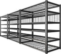 REIBII 84" H Garage Shelving, 6-Tier Storage Shelves Heavy Duty Loads 3500LBS, 48" W Adjustable Garage Shelves, Metal Shelving for Basement, Warehouse, 84" H x 48" W x 20" D, 3PC