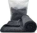Extra Large Car Drying Towel - 1400 GSM Edgeless Twisted Loop Design - 70/30 Blend Microfiber Towels for Cars, Trucks, SUVs - Superior Absorption, Streak-Free - 24" x 36", Black