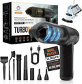 Hedgehog TurboVAC 3 in 1 Portable Car Vacuum Cleaner, Blower & Air Pump - Hand Held Vacuum Cleaner for Car with USB C Rechargeable, 14000PA Powerful Suction, Lightweight Dust Buster for Home & Outdoor
