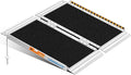 LEMNISCATE 2FT Wheelchair Ramps for Home Steps, Non-Skid Portable Handicap Aluminum Wheel Chair Ramps, 800LBS Capacity Folding Ramps for Wheelchairs for Homes, Entry, Shed, Doorways, Curbs, Stairs