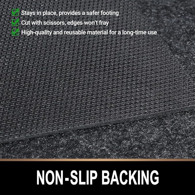 Oil Spill Mat, 7.4 x 8.4 Ft, Premium Absorbent Oil Pad. Contains Liquids, Protects Garage Floor from Spills, Drips, Splashes and Stains. Washable, Reusable, Waterproof Rubber Parking Mats