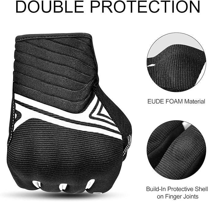 INBIKE Breathable Mesh Motorcycle Gloves Touchscreen with TPR Palm Pad Hard Knuckles