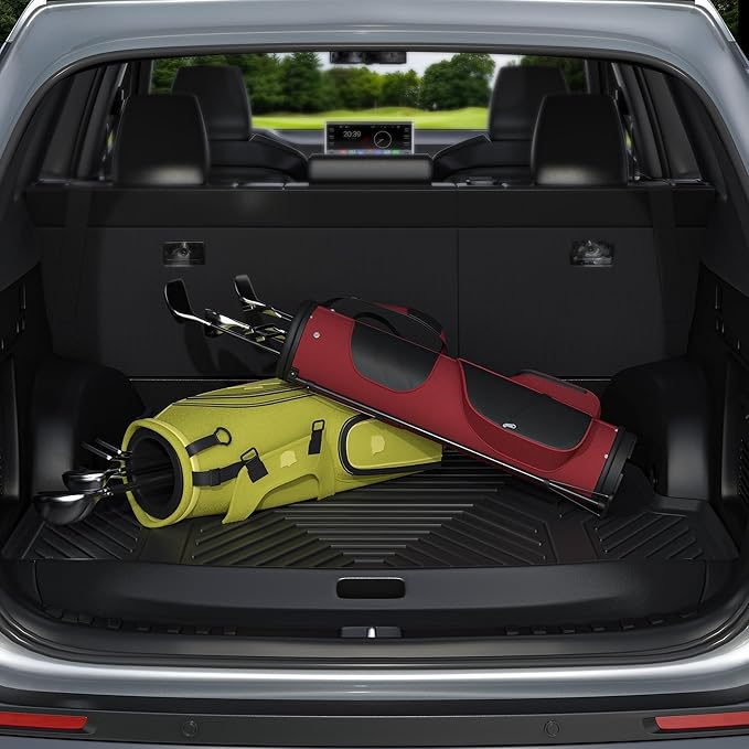 YITAMOTOR Floor Mats and Cargo Mats for 2022 2023 2024 2025 Jeep Grand Cherokee (Include 4xe NOT for L or WK), TPE All Weather 1st & 2nd Rows and Trunk Full Set Floor Liners, Black