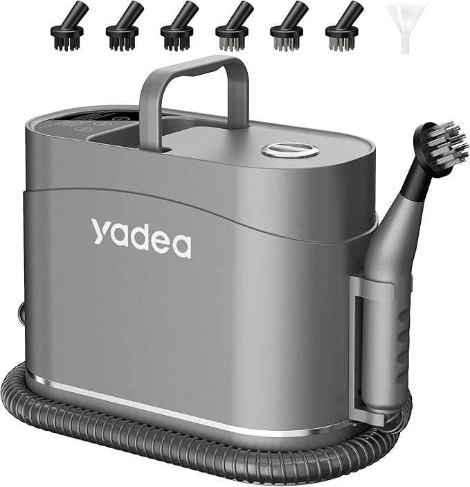 Yadea Handheld Steam Cleaner, Multi-Purpose Portable Steamer for Home, Car, Carpet, Tiles & Furniture – Fast Heat-Up, Dual Steam Modes, 6 Accessories, Chemical-Free Cleaning