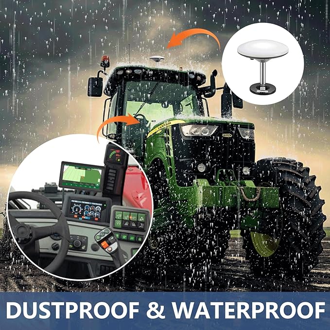Tractor GPS Navigation System | 7-inch High-Accuracy GNSS Agricultural Navigator for Precision Farming, Spraying & Plowing