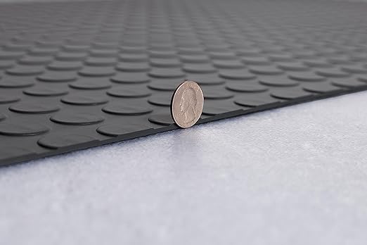 G-Floor Large Coin Pattern Vinyl Garage Floor Protector Mat (8'6" x 24', Slate Grey), Extremely Durable, Waterproof Parking Pad and Flooring